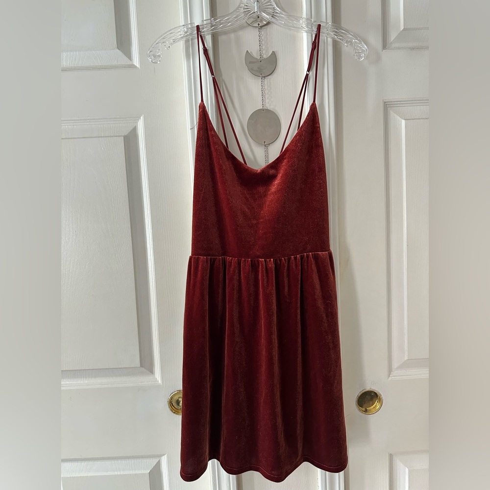 Aeropostale Strappy Burnt Orange Dress